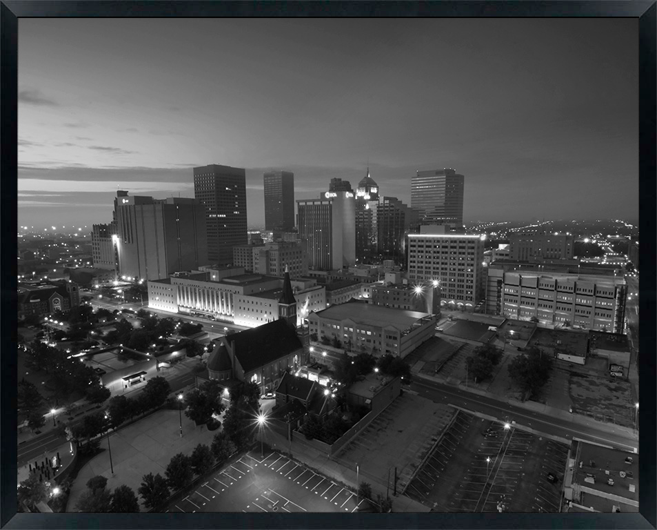 Oklahoma, Oklahoma City Skyline at Dawn