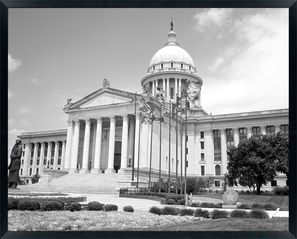 North America, USA, Oklahoma, Oklahoma City. State capitol building.